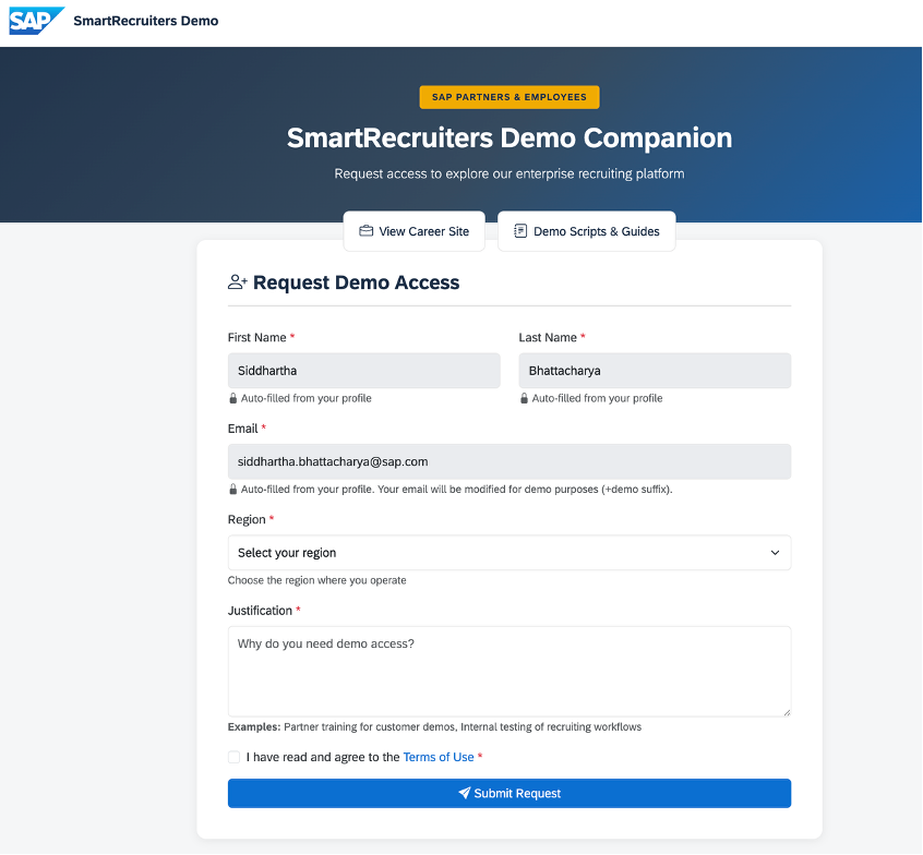 SmartRecruiters Demo Companion Landing Page
